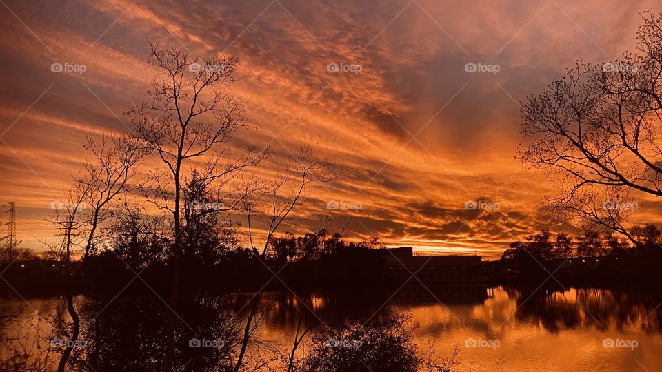 After Storm the previous day. Lingering Clouds Grouped up around the Lake for one more Hoorah. Sundown Completed with these Clouds Soaking up the Evening colors before Night Rolls Around to Complete the day.