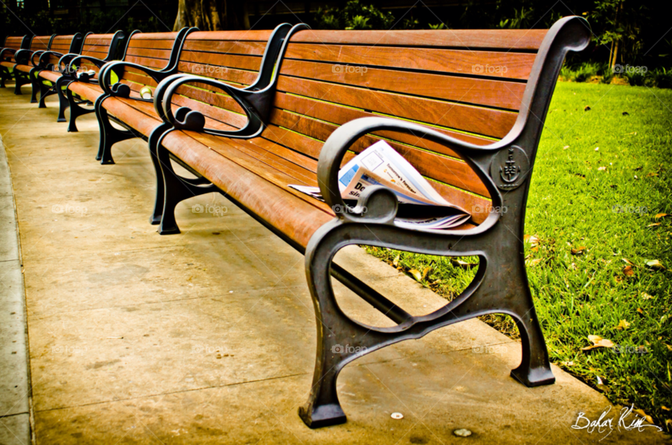 park design line bench by laconic
