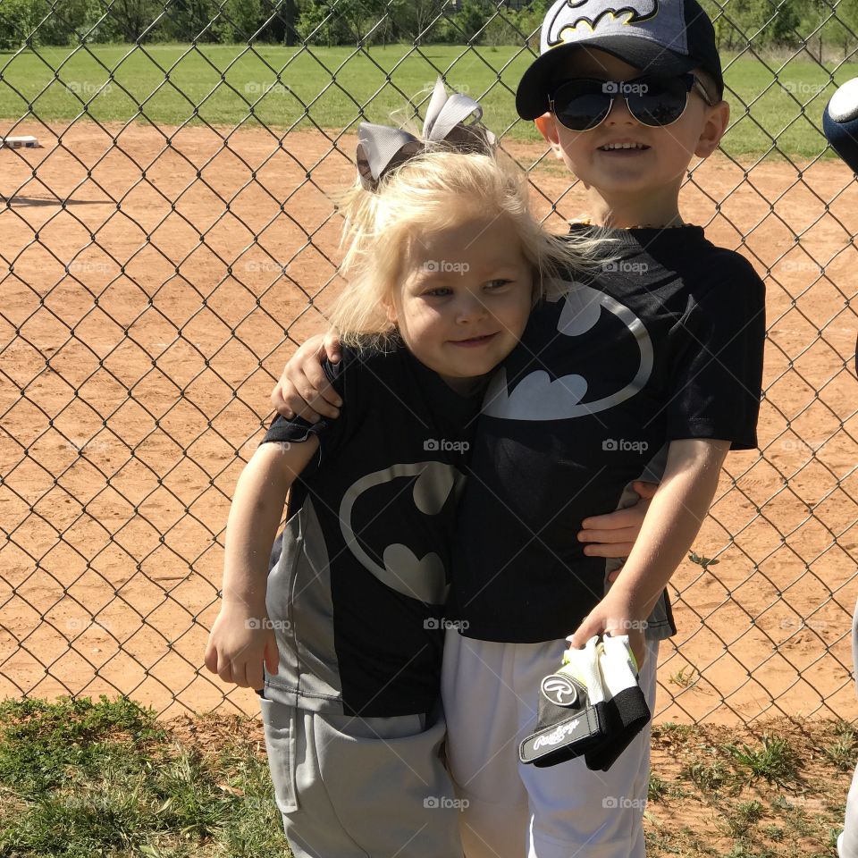 Tee ball siblings