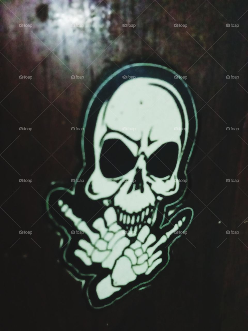 Ghost Skull coughing in Indonesia