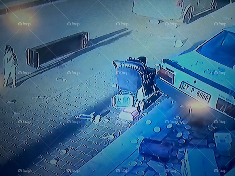 acidente com carrinho criança