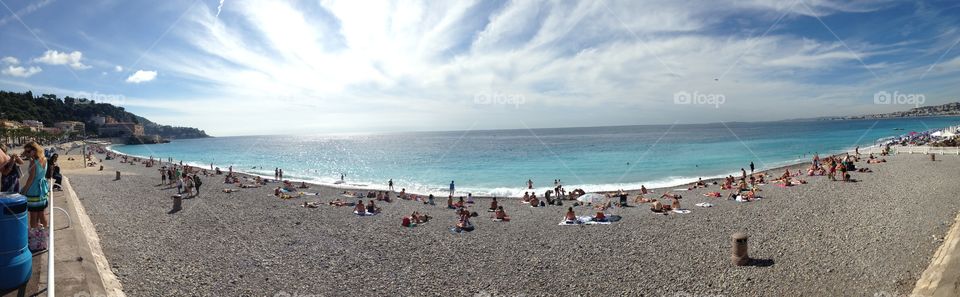 Nice France Beach Panorama