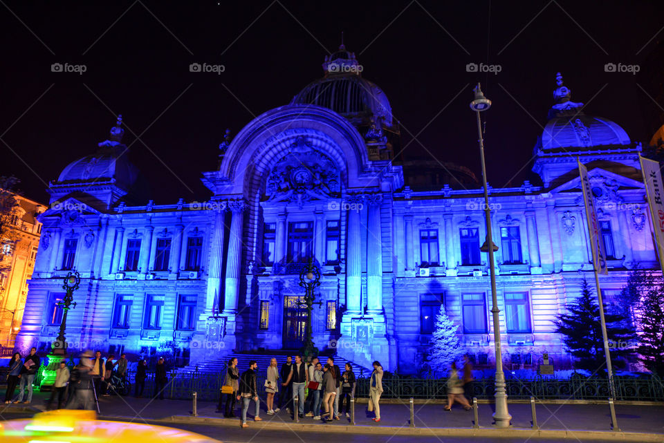 Cec bank cover in blue light