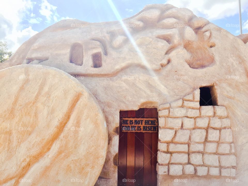 Replica tomb of Jesus