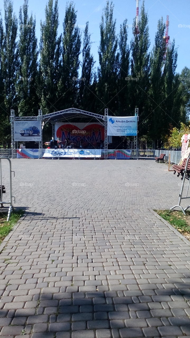 Platform for the music festival, Samara