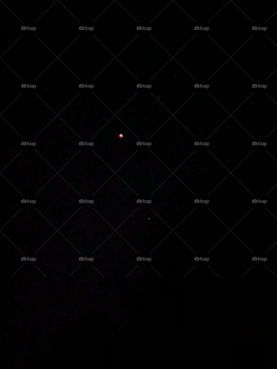 January 21 2019 Rare Super Blood Wolf Moon Eclipse. Sky Shot.