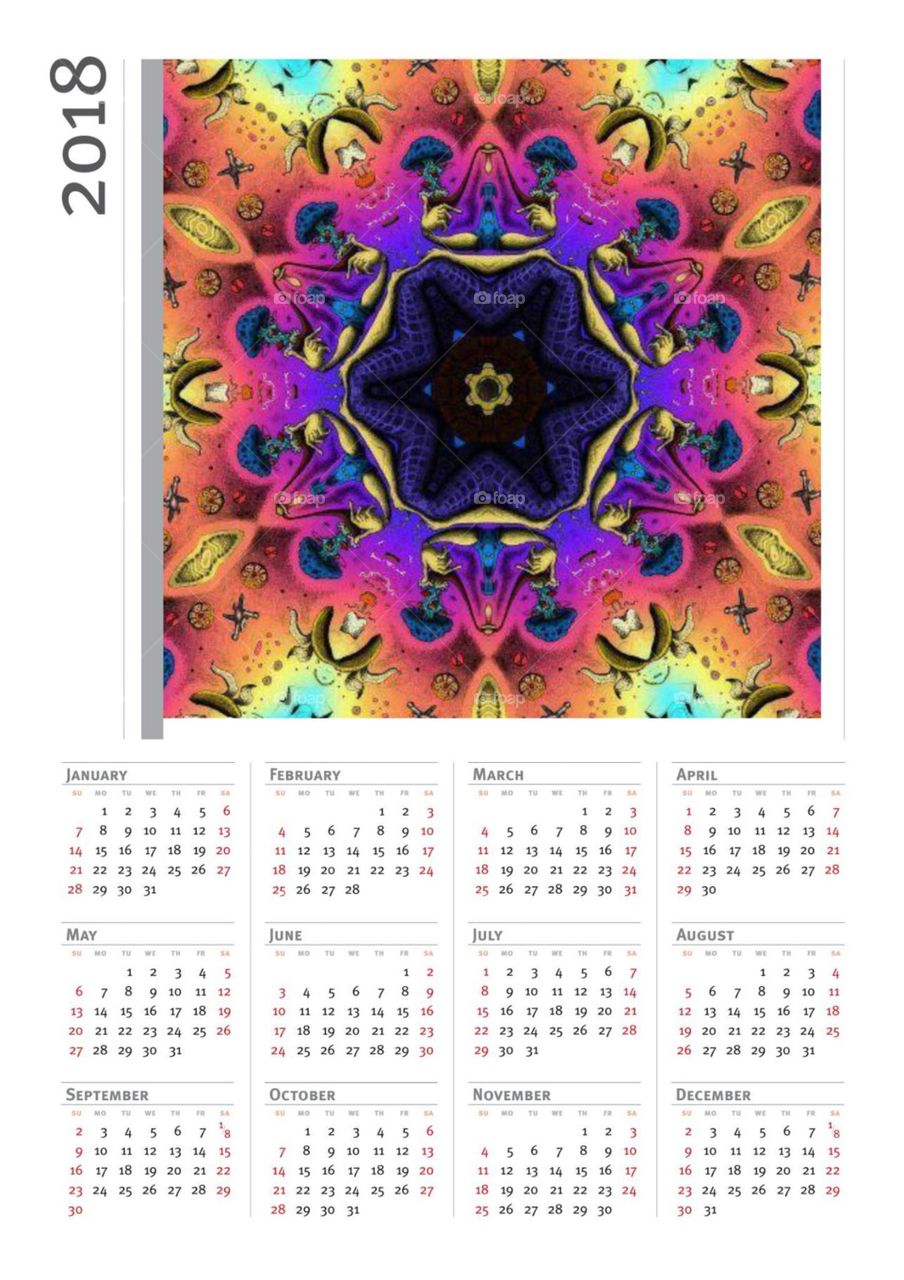 Mandala Kalender 2018