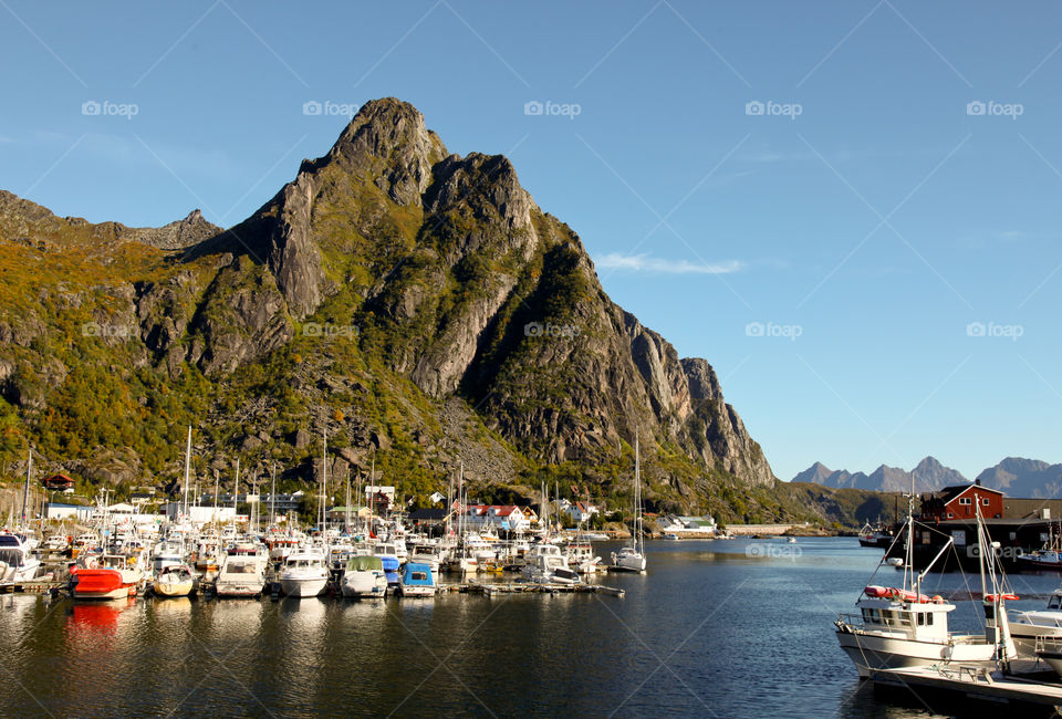 Svolvær in Lofoten, Norway. 