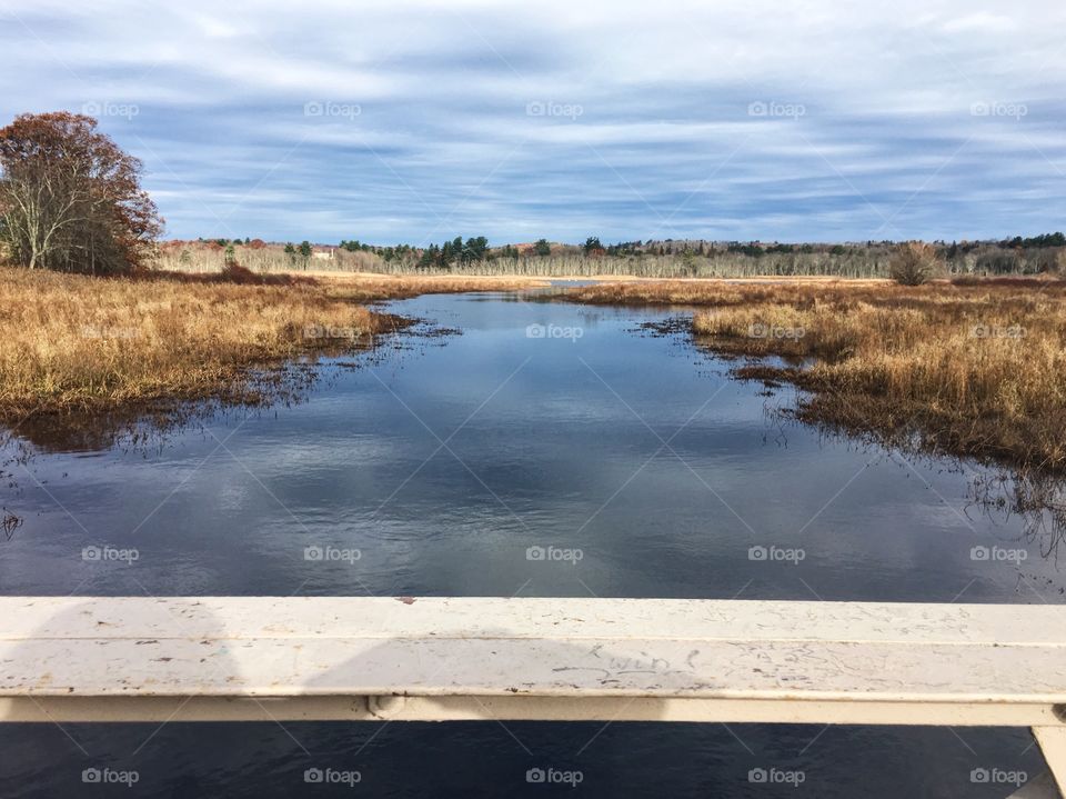  A wonderful marsh landscape taken atop a bridge in a park in Connecticut. Great colors and a beautiful scene.