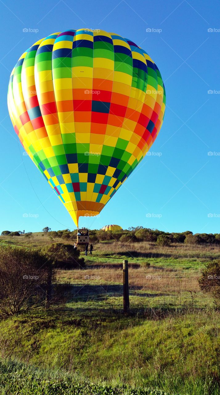 hot air balloon. Napa Valley, CA