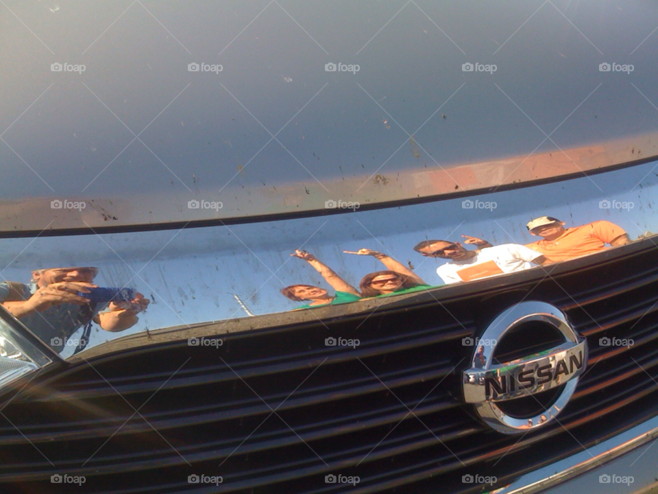 people car reflection nissan by jmsilva59