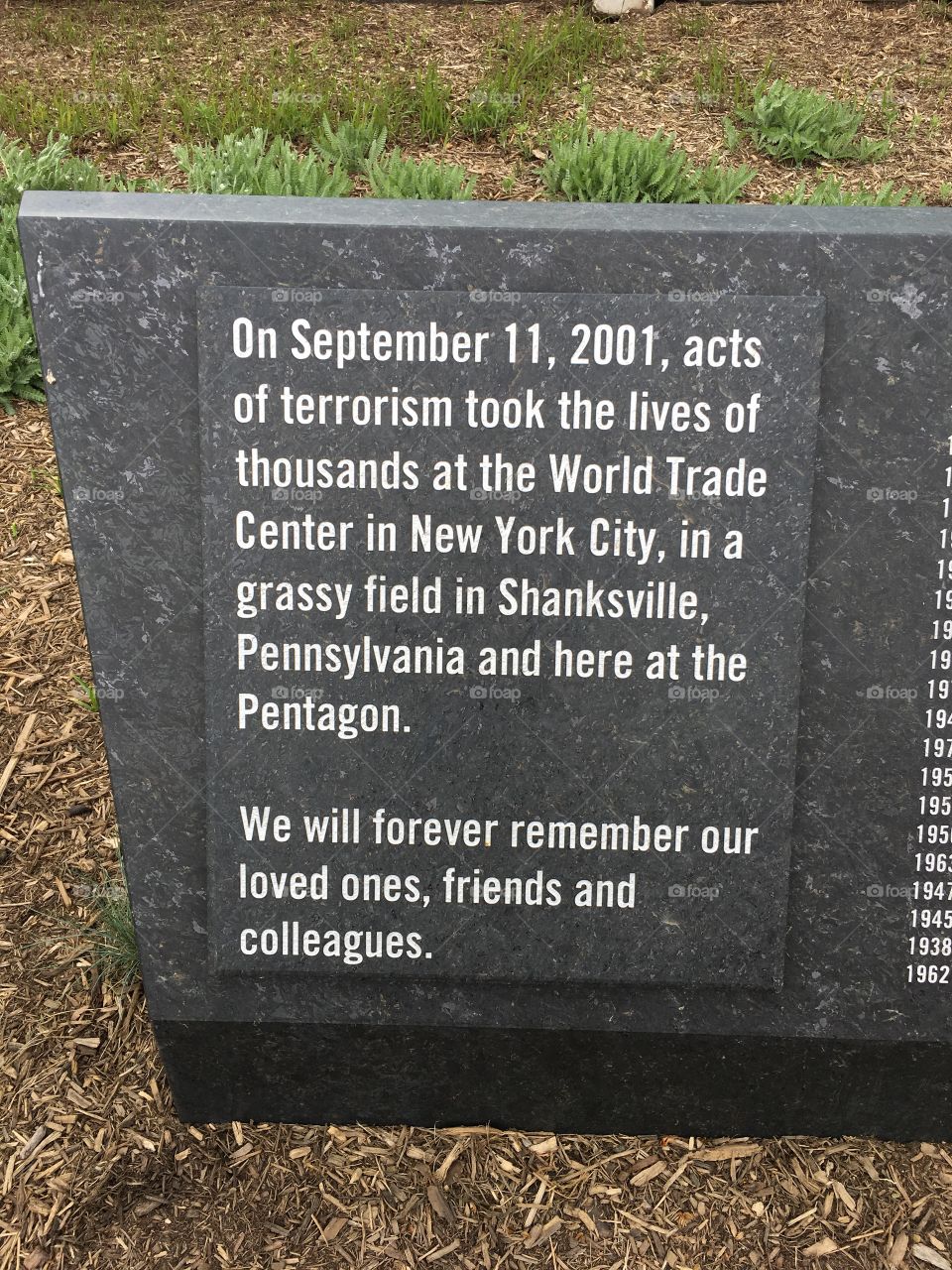9/11 Memorial at the Pentagon 
