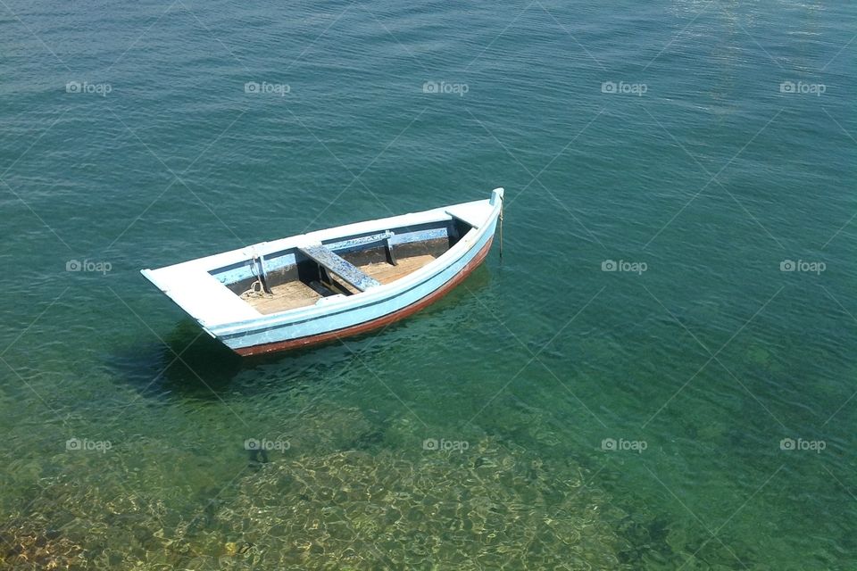 My Little Boat. Moored on a hot summer day