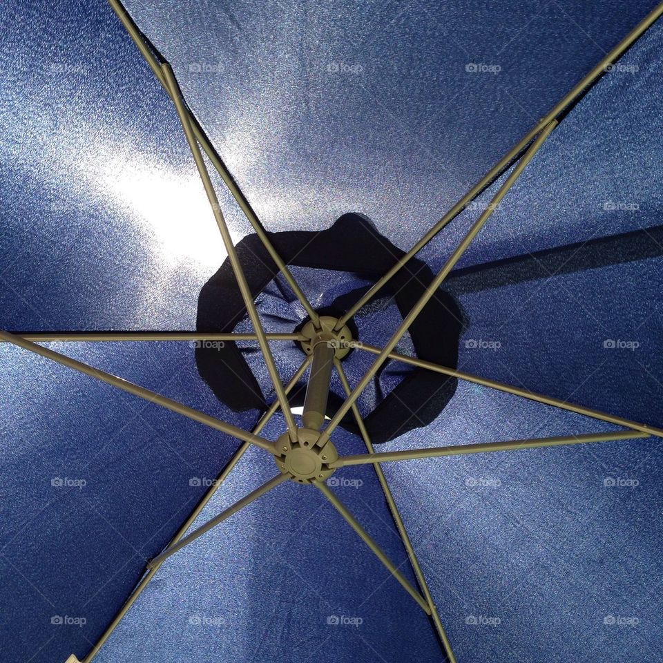 Blue umbrella 