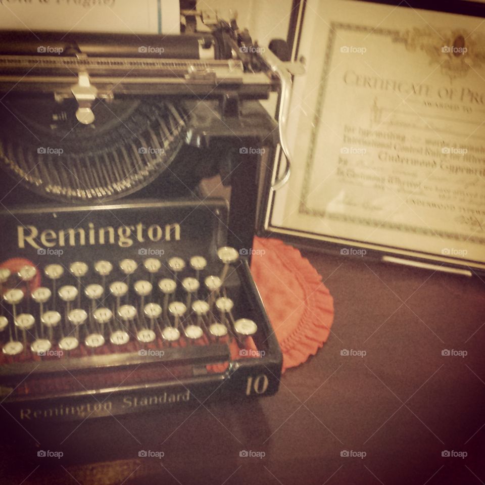 Typewriter, No Person, Antique, Retro, Text