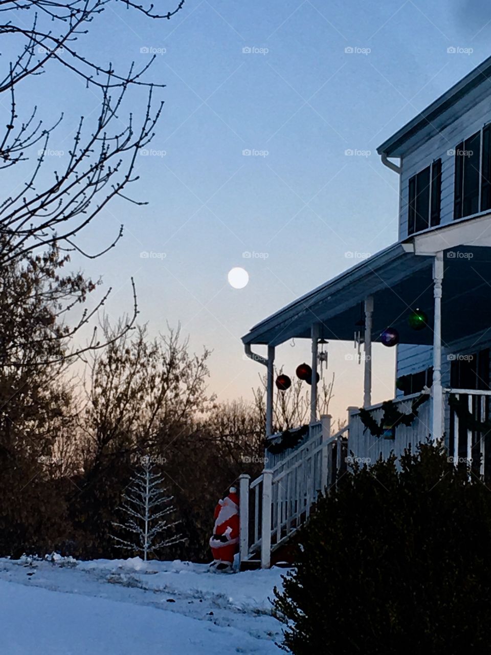 Full moon in the countryside, Dutchess County 