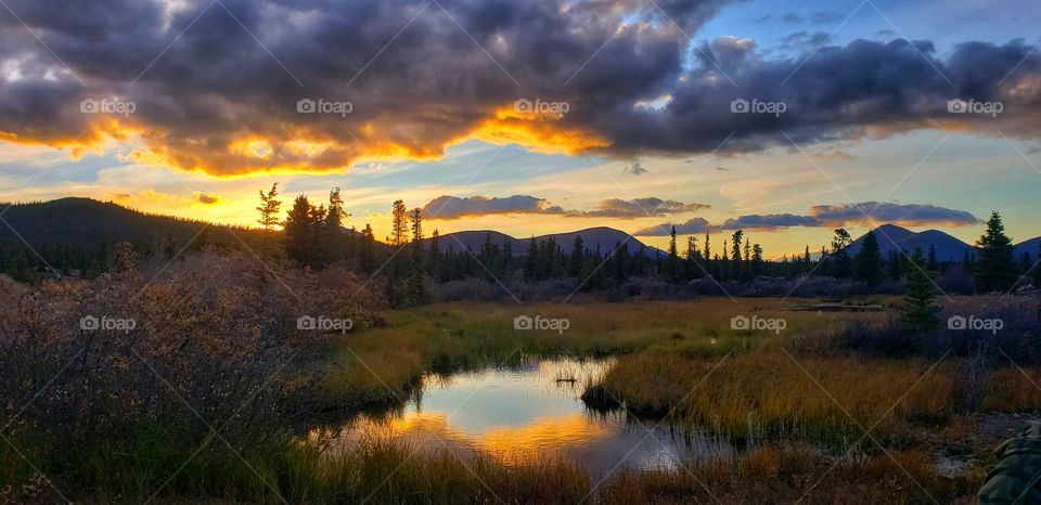 Still-water Sunet Reflections