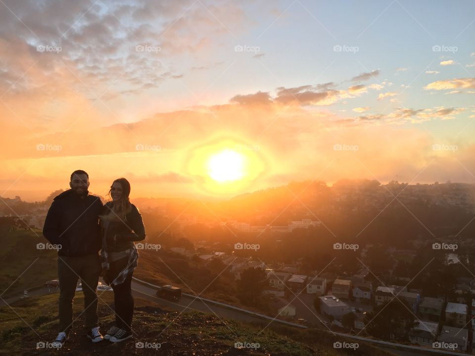 Sunset, Dawn, Landscape, Sun, Backlit