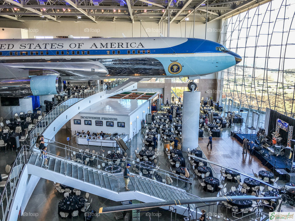 Air Force one in Ronald Reagan library