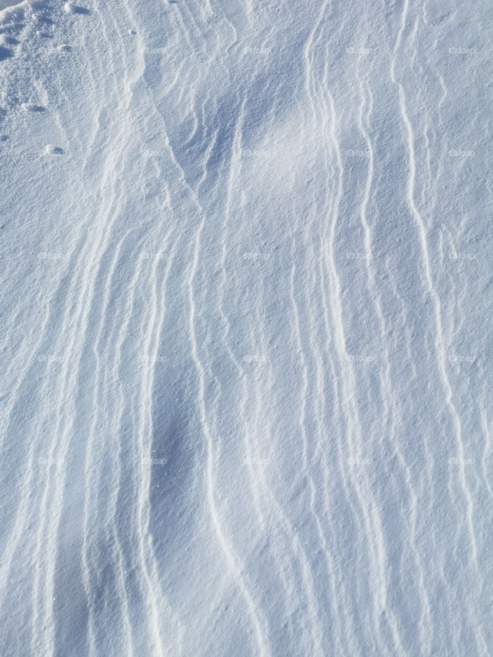 snow blown wind patterns on a snowy Canadian winter day . very cold windy icey natural wind patterns