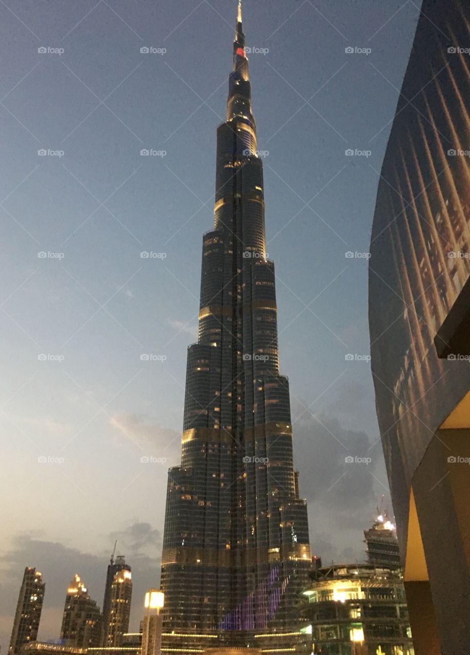Burj khalifa lighting 