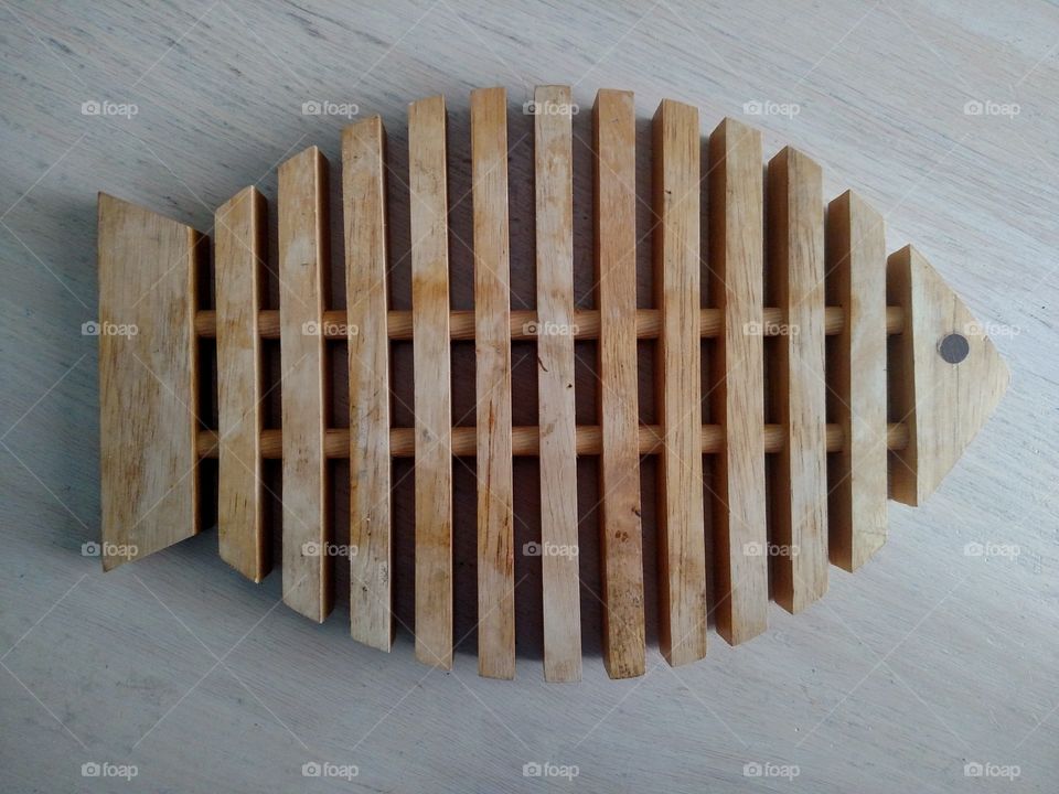 Abstract wood fish.