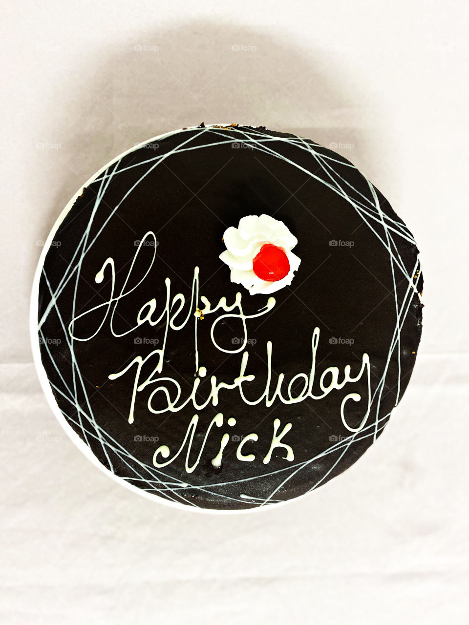 Molten chocolate birthday cake for Nick