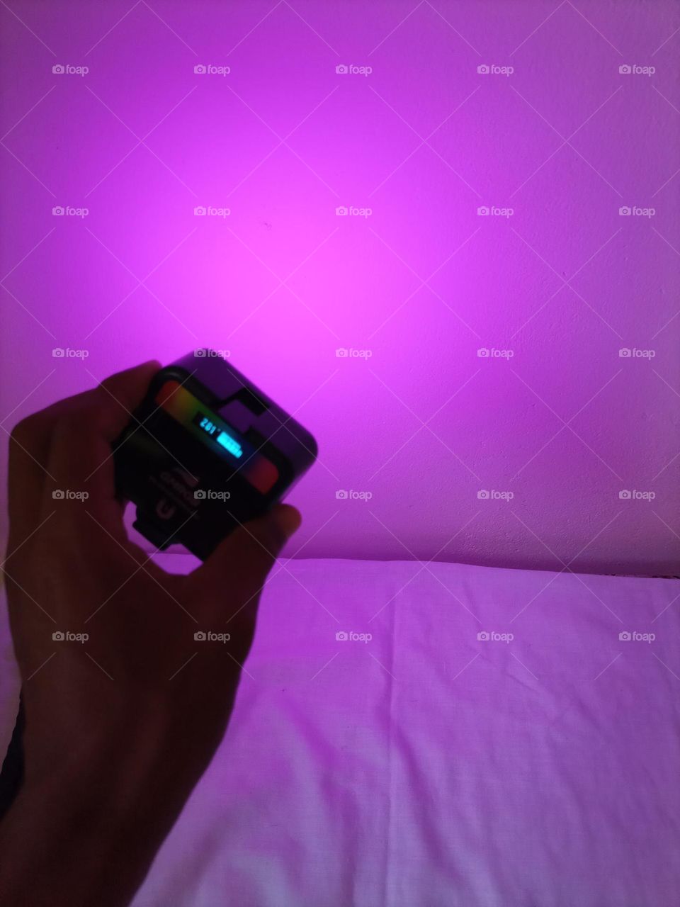 Led rgb na cor rosa