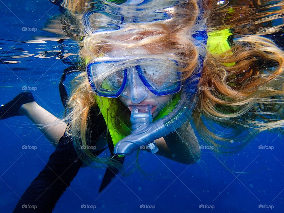 Snorkeling in the British Virgin Islands on a sailing vacation 