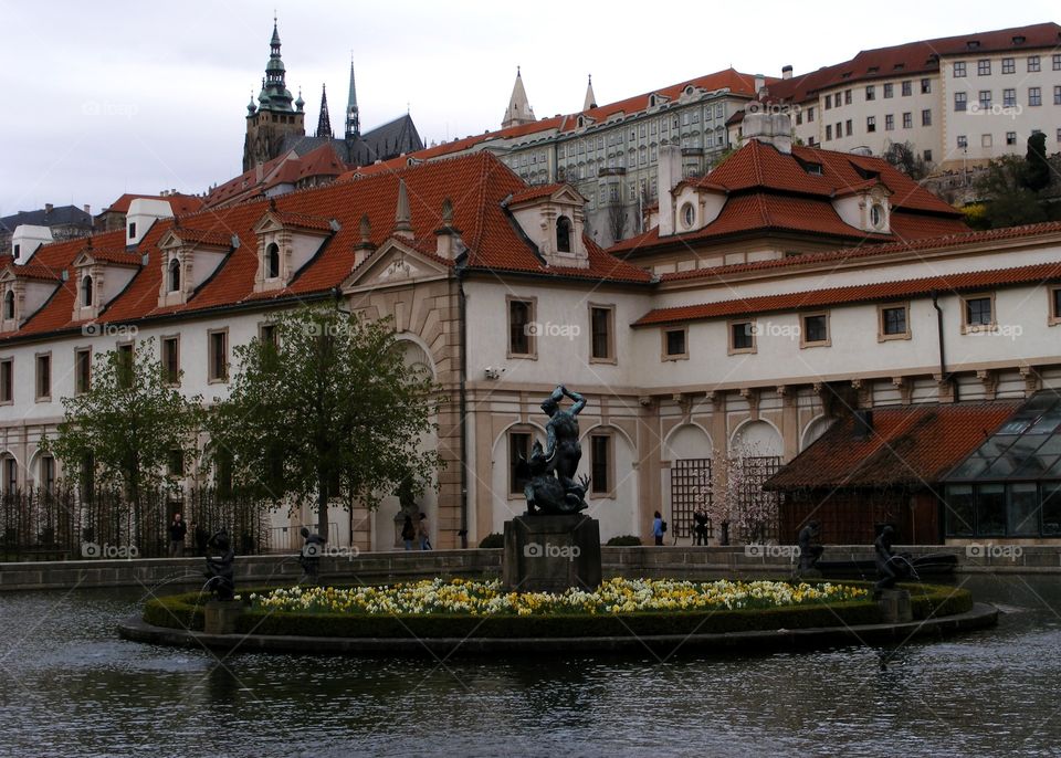 View of Prague from Wallenstein Garden