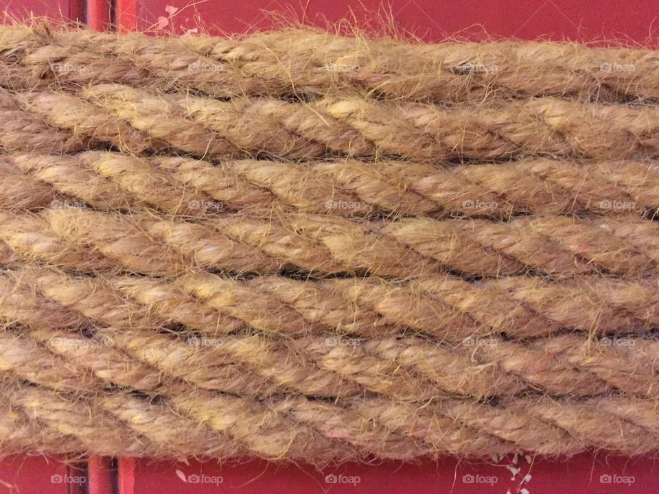 Rope and wood