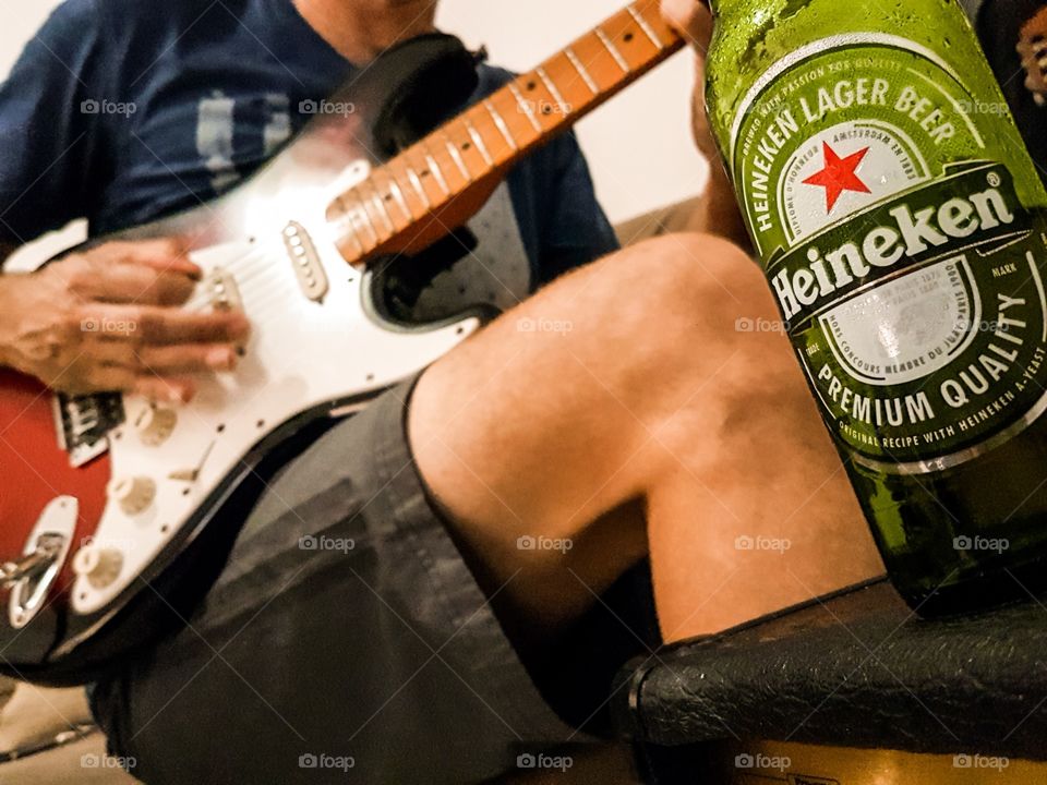 cerveja e música