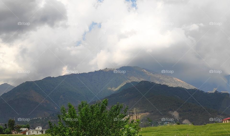 beautiful mountain himachal india