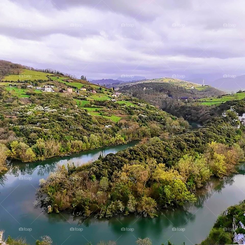 view of the meanders of the nora