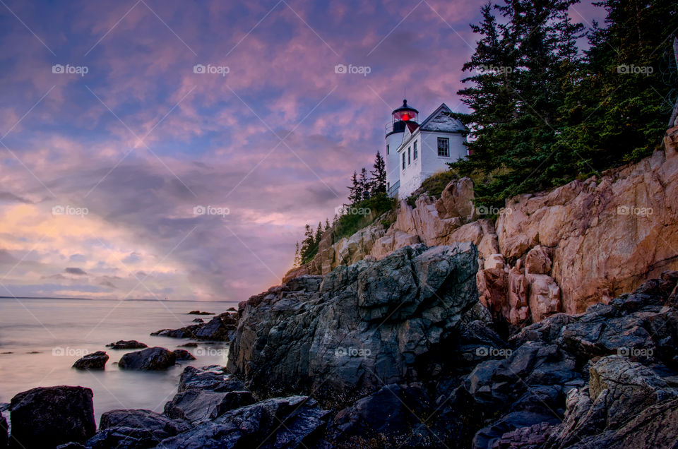 Bass Harbor lighthouse in Acadia National Park in Maine. 