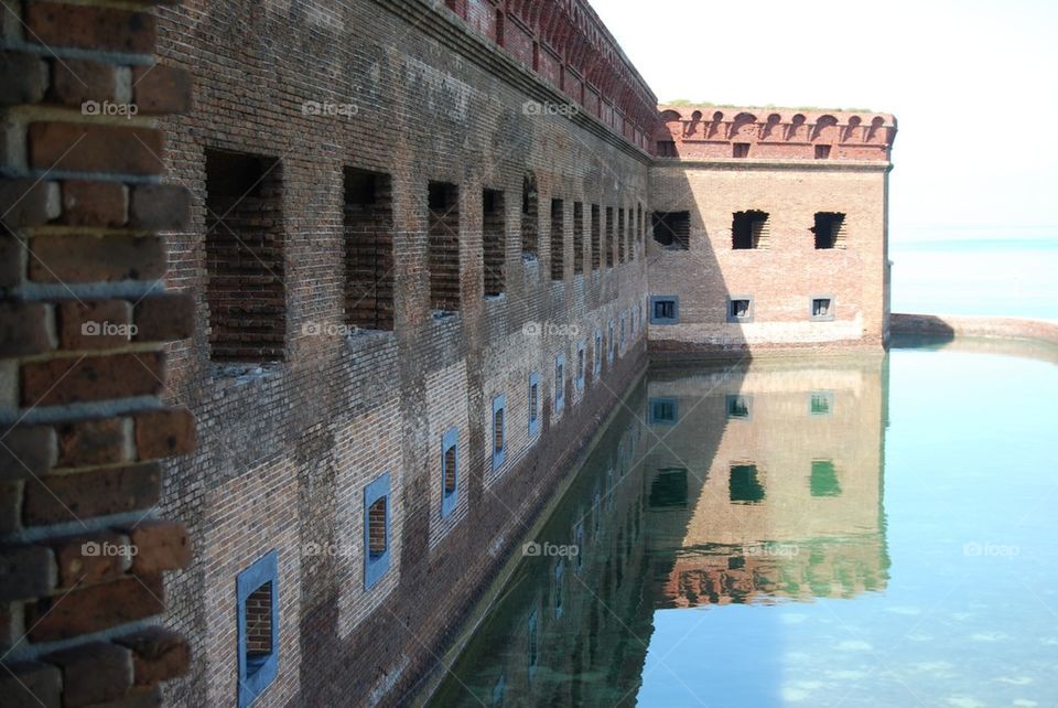 Building reflection water