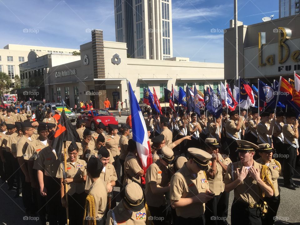 People, Many, Crowd, Military, Rally