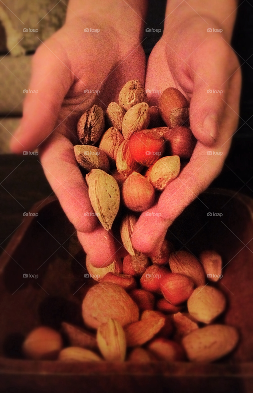 hands christmas nuts healthy by analia