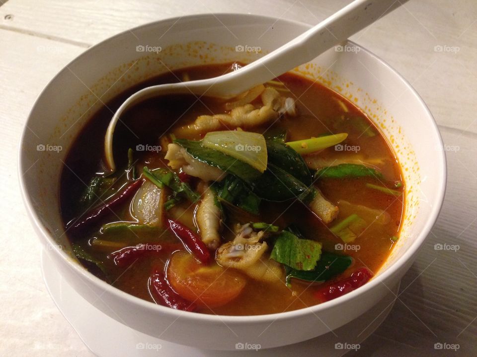 Chicken Feet Spicy Soup