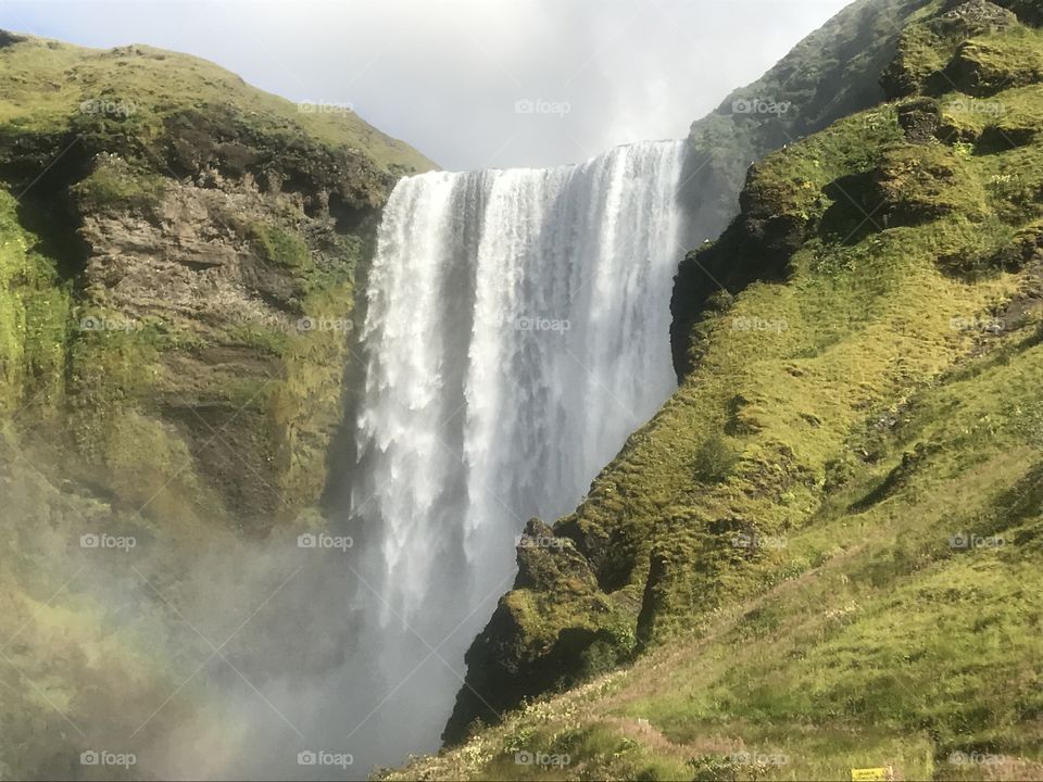 Waterfall on Iceland 