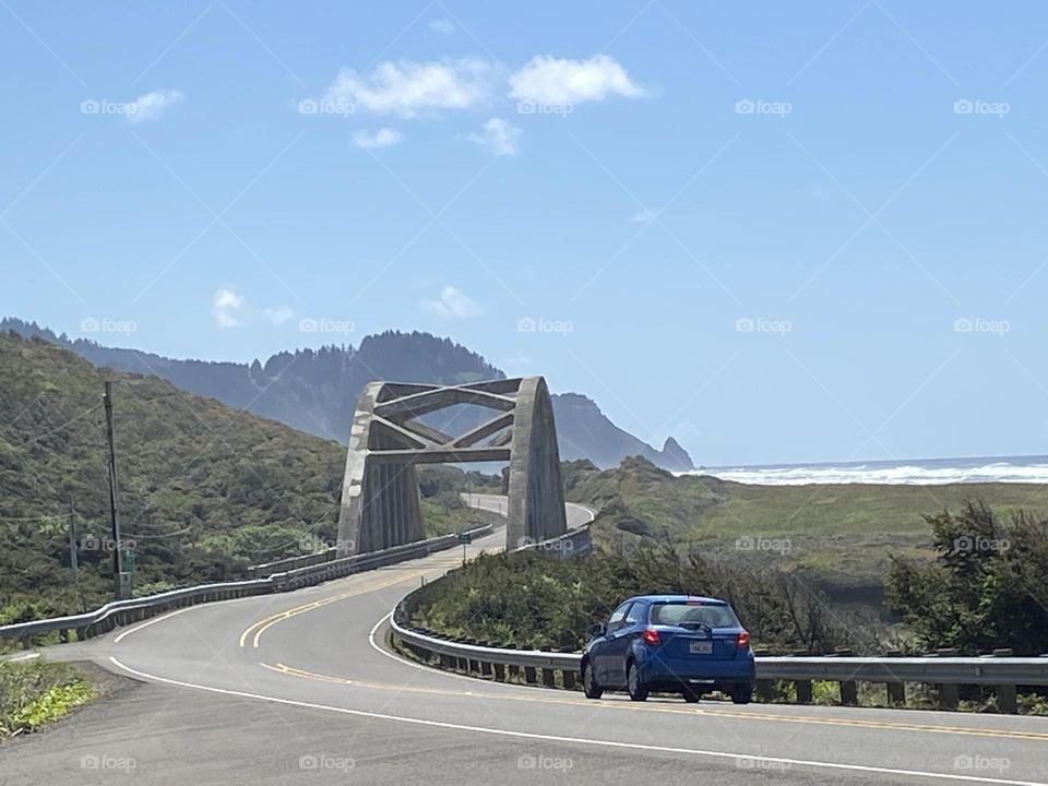 Driving the coastal highway