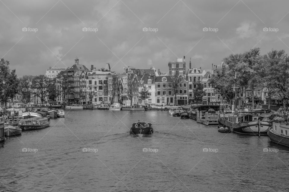 Black And White Photo From The Blauwebrug