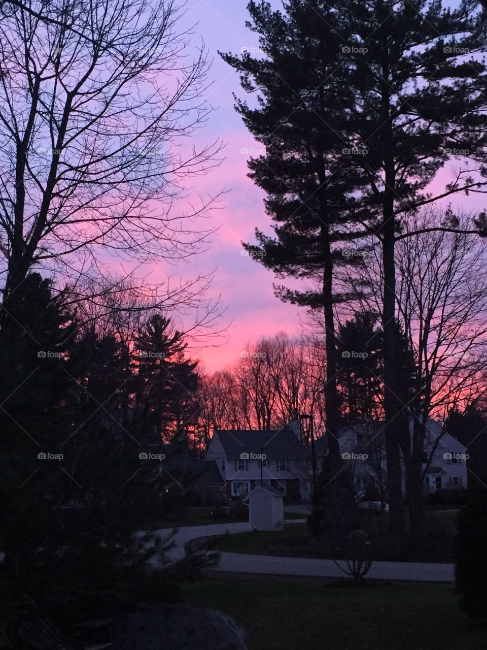 Sunset in Stratham NH