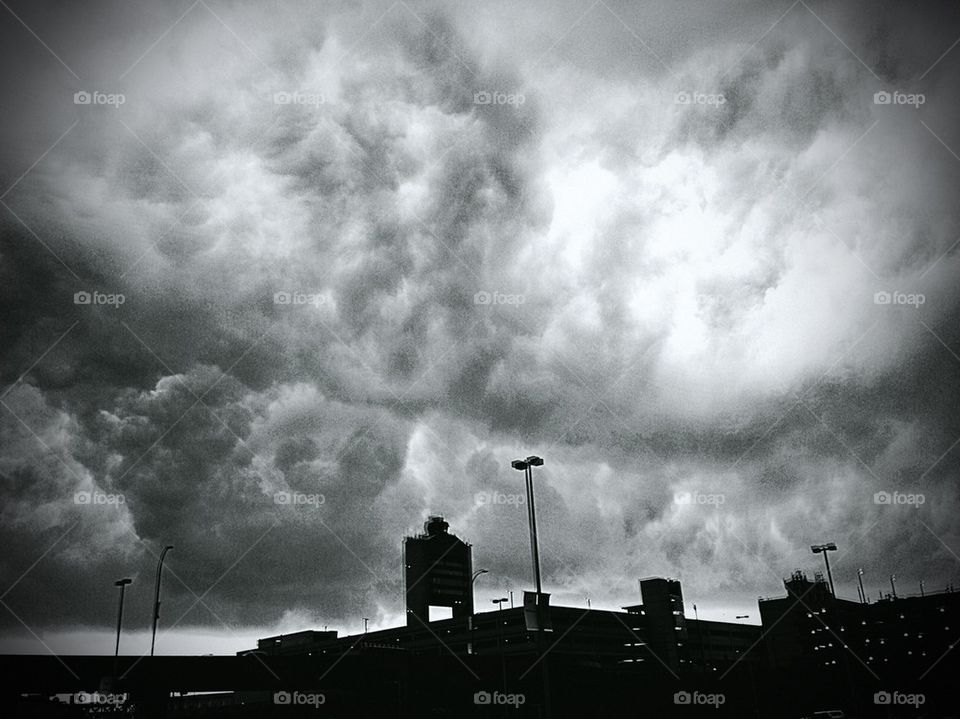 Thunderstorm over Boston