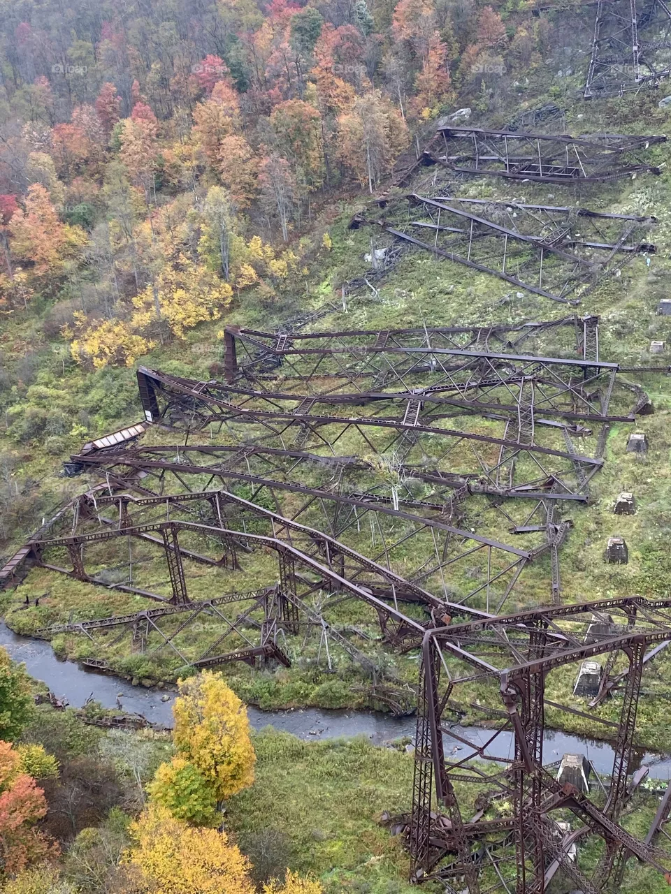 Fallen bridge