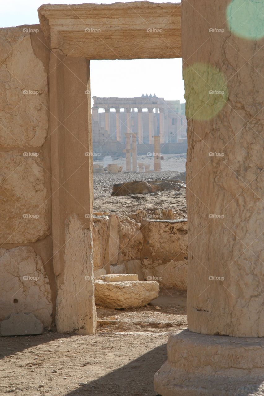 Palmyra, Syria, ancient history, ancient architecture, Roman, door, gone? 
