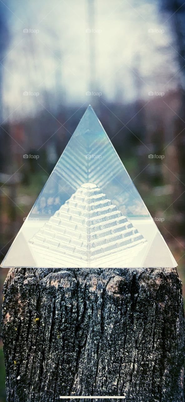 Glass pyramid