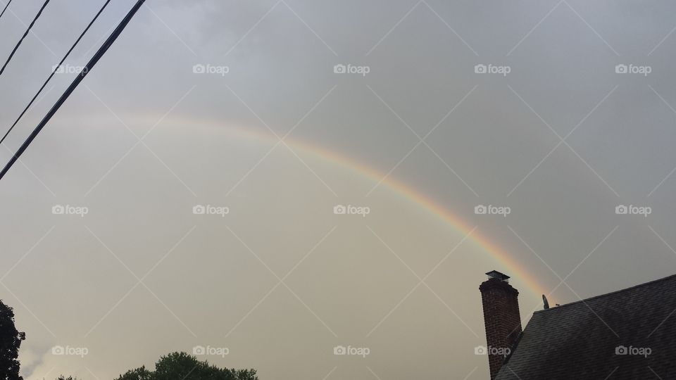 Rainbow. Rainbow after the rain