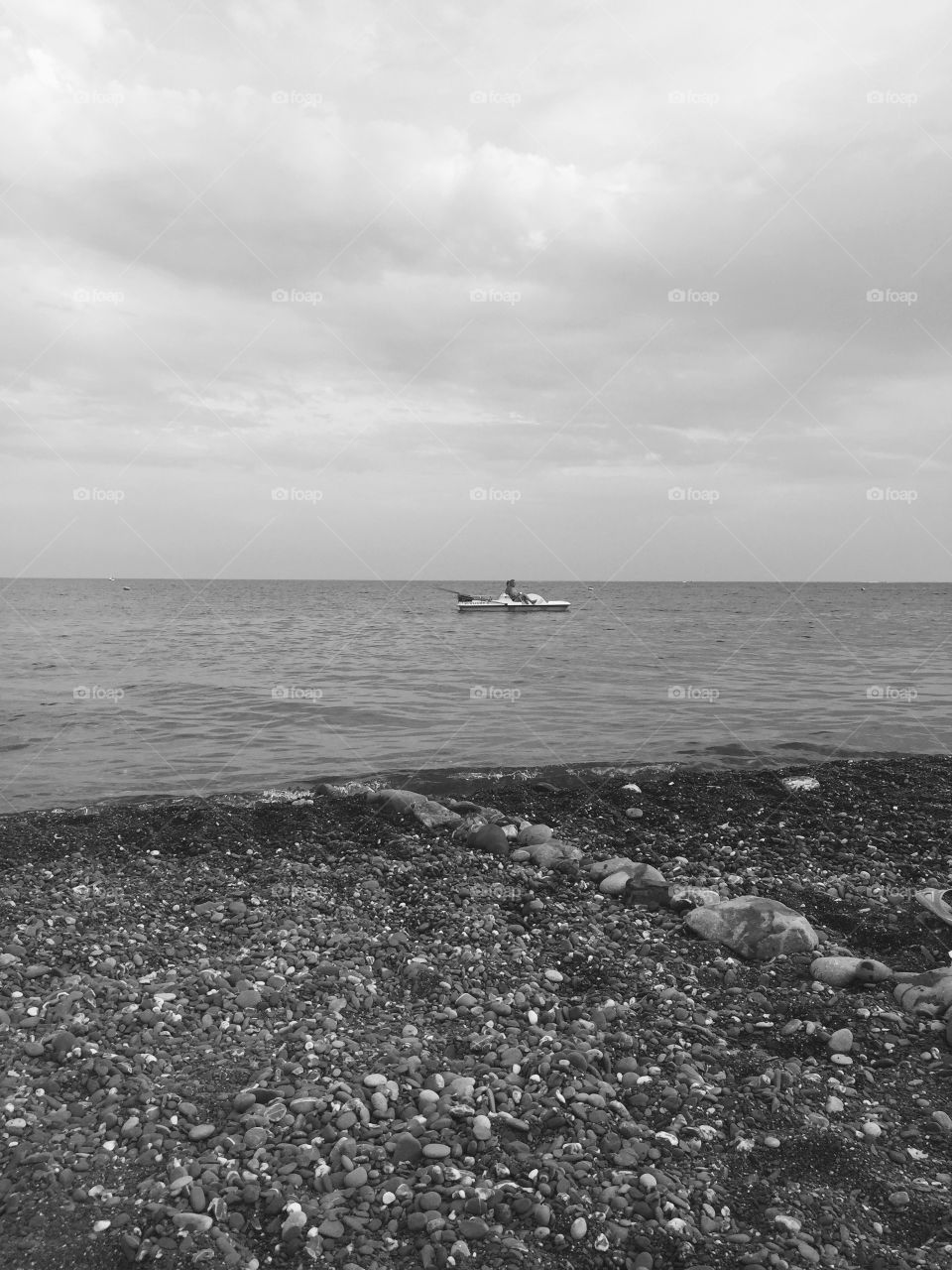August . Calm on the Black Sea