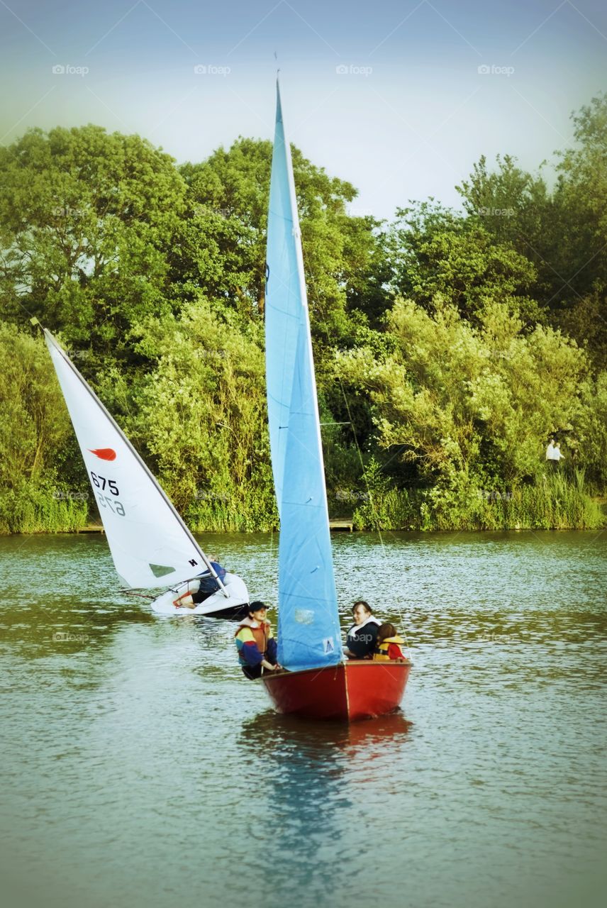 Yacht. Sailing